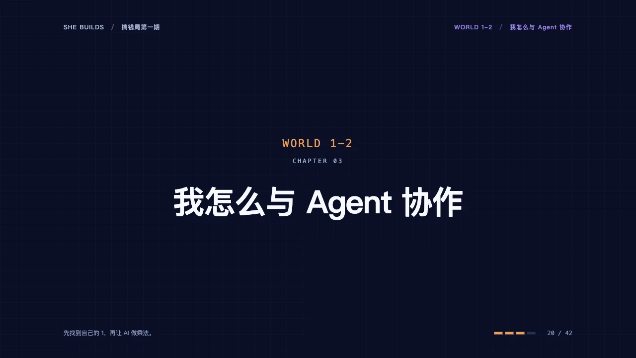 课件 20 · 我怎么与 Agent 协作