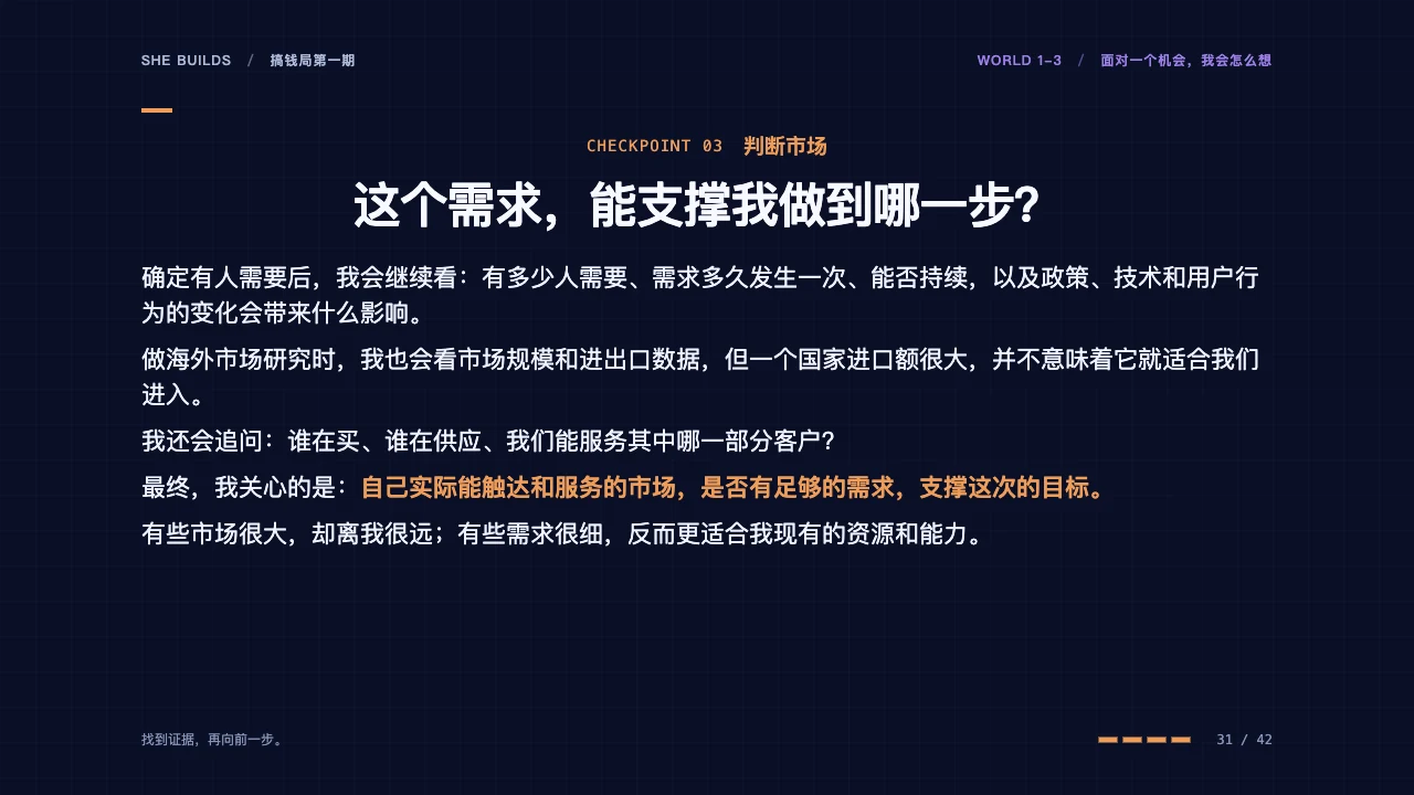 课件 31 · 03 判断市场